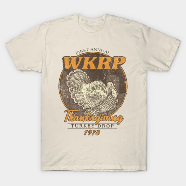 WKRP Turkey Drop T-Shirt by 9ifary